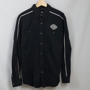 Men's Harley Davidson Button-down Shirt Medium
